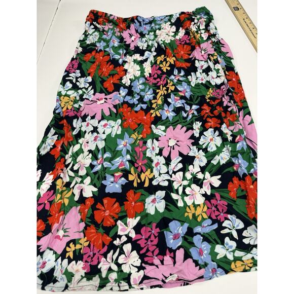 Old Navy Womens Multi Floral Maxi Skirt Prairie L Festival Concert Shower - Picture 5 of 7
